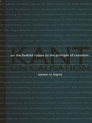 cover image of Kant on Causation